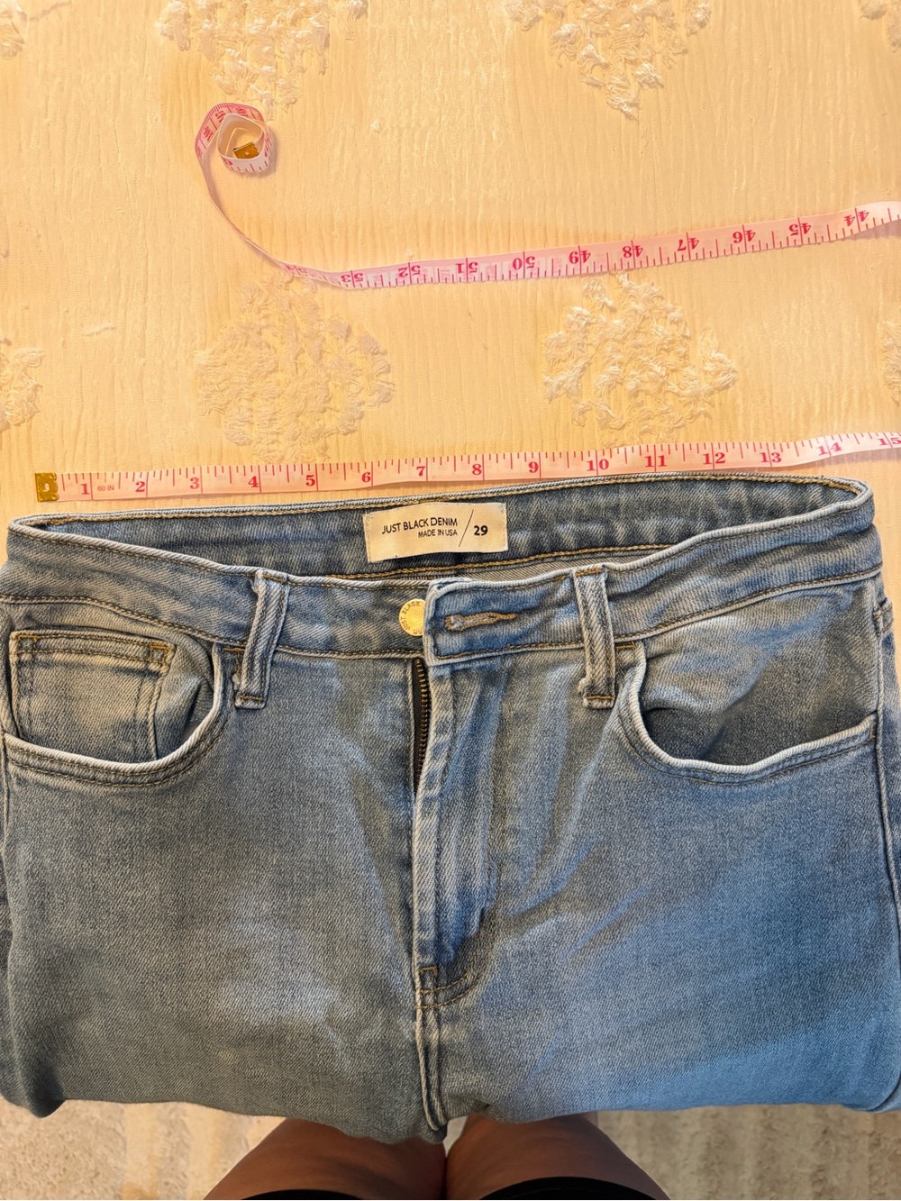 Just Black Light Blue Wide Leg Jeans